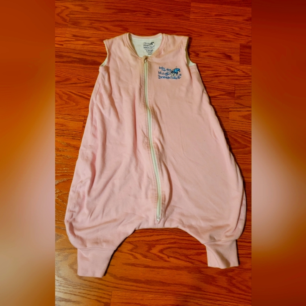 Baby Merlin (12-18 month) Pink Sleeveless Zip Front Kids Sleep Sack